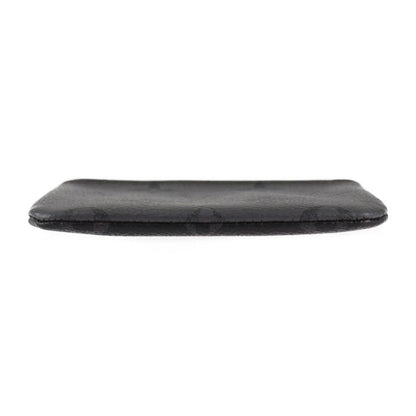 Louis Vuitton Pochette Cles Coin Case M80905 PVC Leather Black Gray Silver