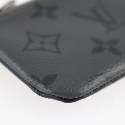 Louis Vuitton Pochette Cles Coin Case M80905 PVC Leather Black Gray Silver