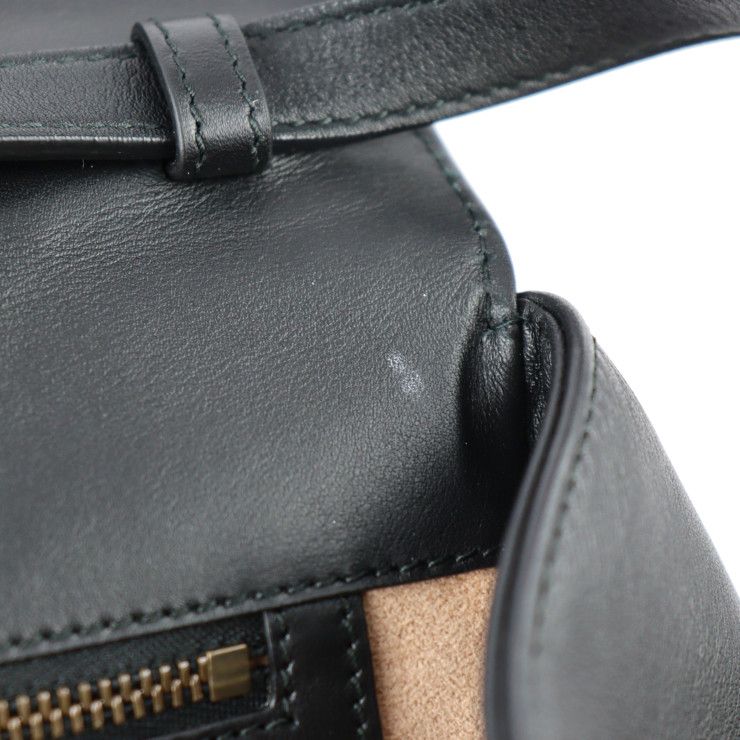 Gucci Queen Margaret Top Handle Handbag 476531 Calfleather Black Ivory Gold
