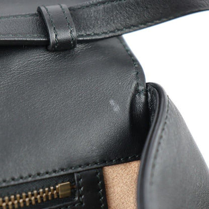 Gucci Queen Margaret Top Handle Handbag 476531 Calfleather Black Ivory Gold