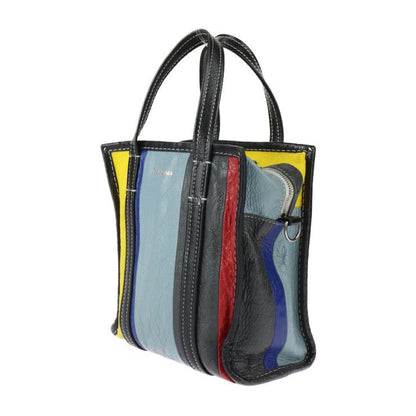 Balenciaga Bazar Shopper XS Handbag 513989 Lambleather Multicolor Silverhardware