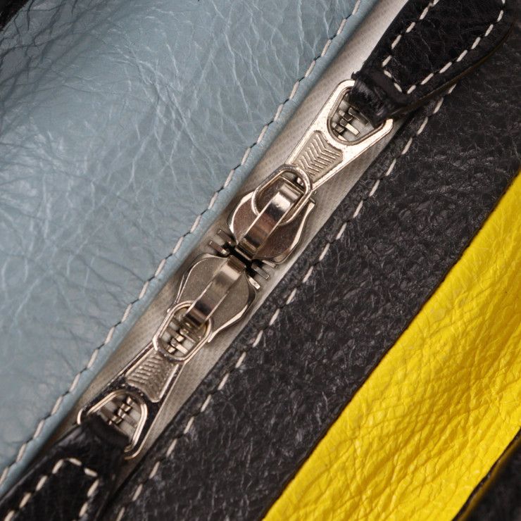Balenciaga Bazar Shopper XS Handbag 513989 Lambleather Multicolor Silverhardware