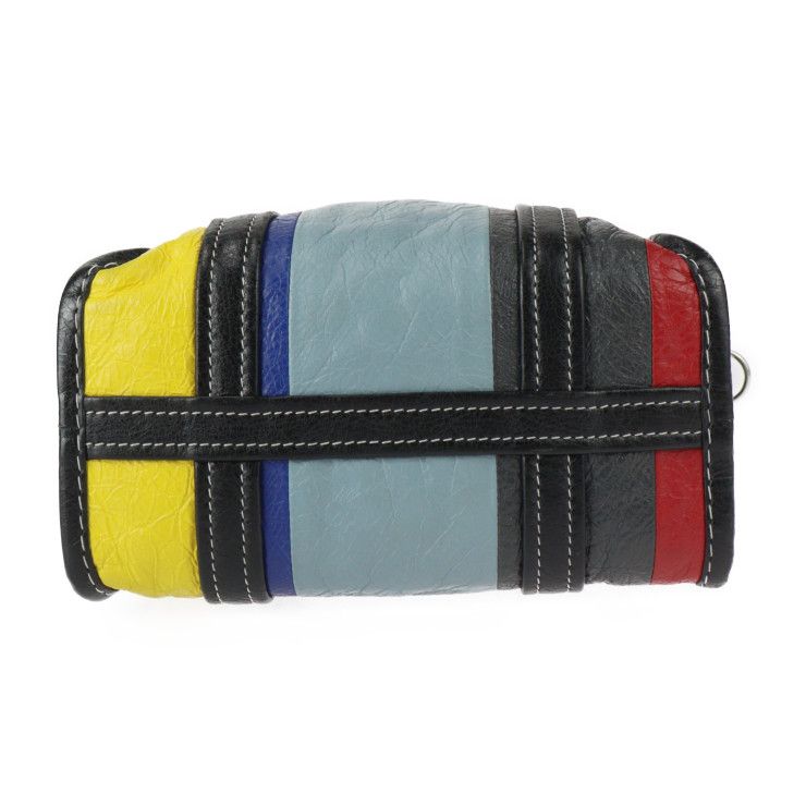 Balenciaga Bazar Shopper XS Handbag 513989 Lambleather Multicolor Silverhardware