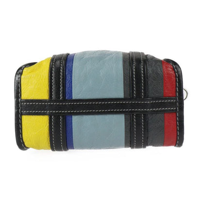 Balenciaga Bazar Shopper XS Handbag 513989 Lambleather Multicolor Silverhardware