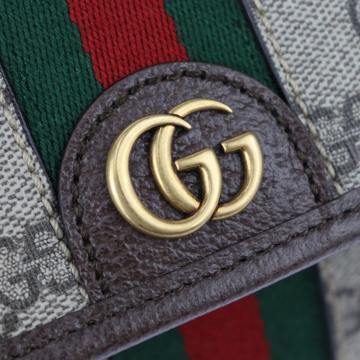 Gucci GG Small Belt Bag Waist Bag 752597 GG Supreme Canvas Leather Beige Ebony