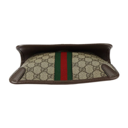 Gucci GG Small Belt Bag Waist Bag 752597 GG Supreme Canvas Leather Beige Ebony