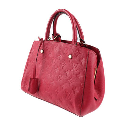 Louis Vuitton Montaigne BB Handbag M54199 Leather Freesia Pinkish Monogram