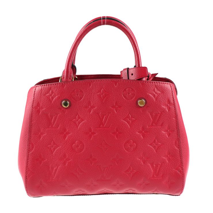 Louis Vuitton Montaigne BB Handbag M54199 Leather Freesia Pinkish Monogram