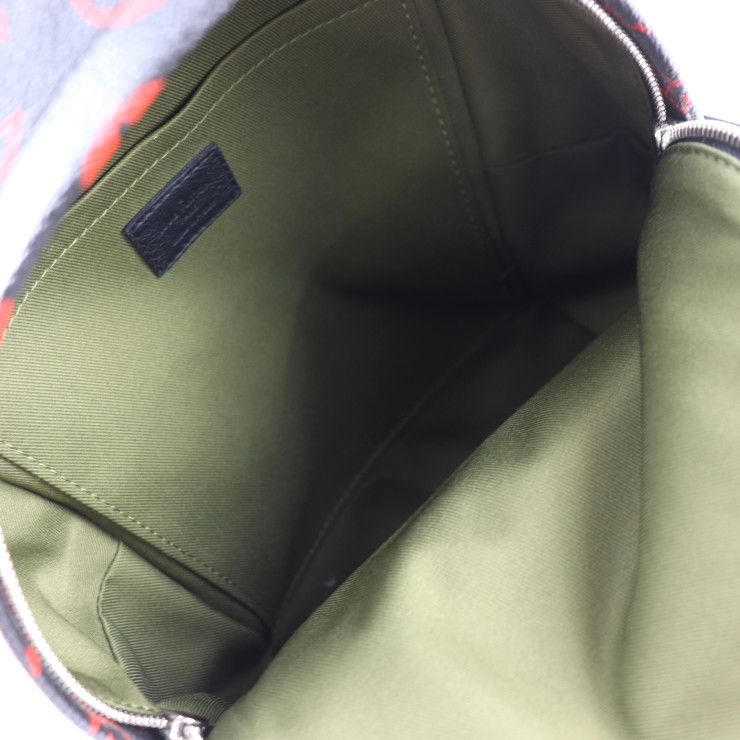 Louis Vuitton Palm Springs PM Backpack Daypack M41458 Coated Canvas Black Red