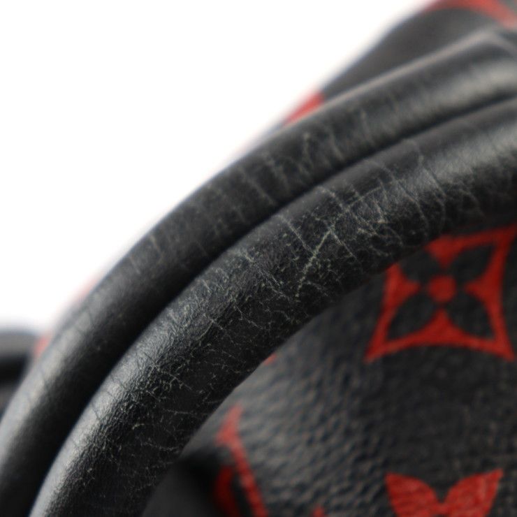 Louis Vuitton Palm Springs PM Backpack Daypack M41458 Coated Canvas Black Red