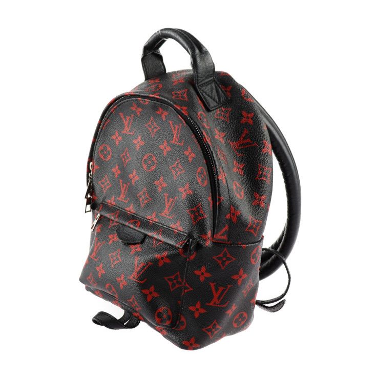 Louis Vuitton Palm Springs PM Backpack Daypack M41458 Coated Canvas Black Red