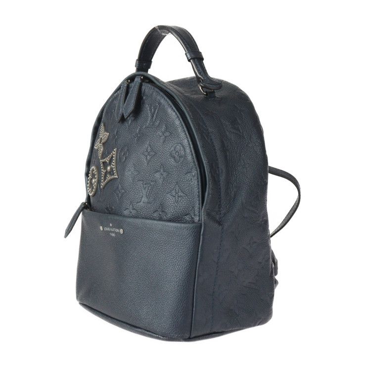 Louis Vuitton Sorbonne Flower Pins Backpack Daypack M43741 Leather Metallic