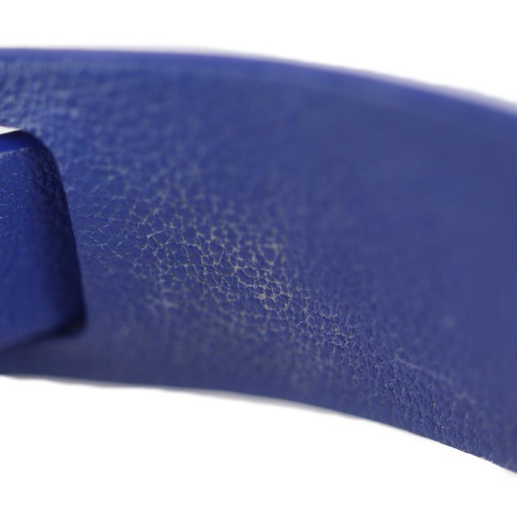 Louis Vuitton Bracelet Spike It Bracelet M6693f #17 Leather Blue Gold Hardware
