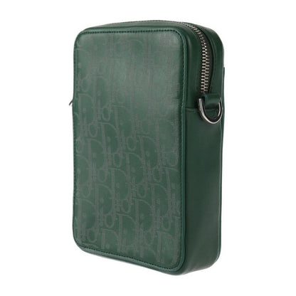 Christian DIOR World Tour Messenger Pouch Shoulder Bag 2esbc265 Leather Green