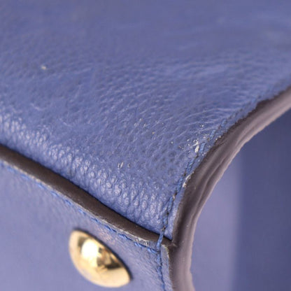 Louis Vuitton Pont Neuf MM Handbag M41751 Leather Denim Ankle Gold Hardware