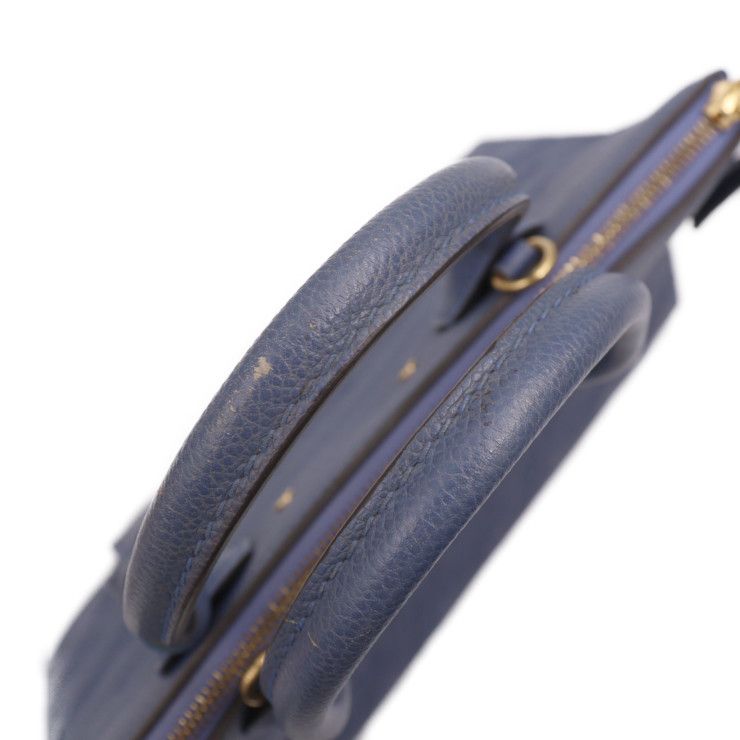 Louis Vuitton Pont Neuf MM Handbag M41751 Leather Denim Ankle Gold Hardware