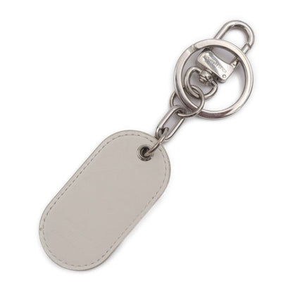 Louis Vuitton Porte Cles Military Tab Key Holder Mp2862 PVC Calf Leather White