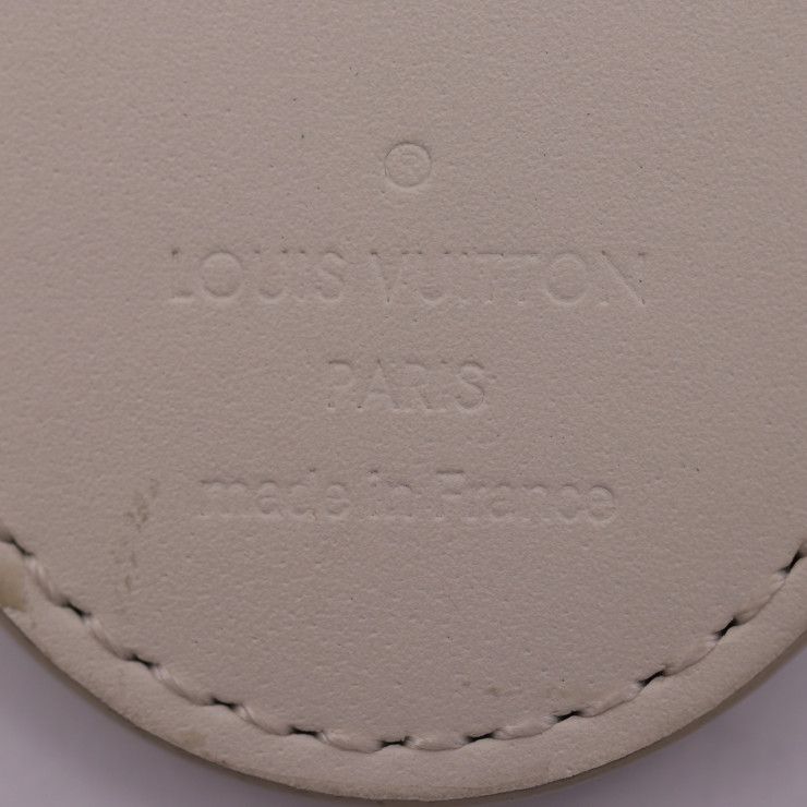 Louis Vuitton Porte Cles Military Tab Key Holder Mp2862 PVC Calf Leather White