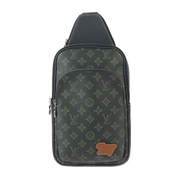 Louis Vuitton Fall Avenuesling Bag Body Bag M46344 PVC Leather Dark Green