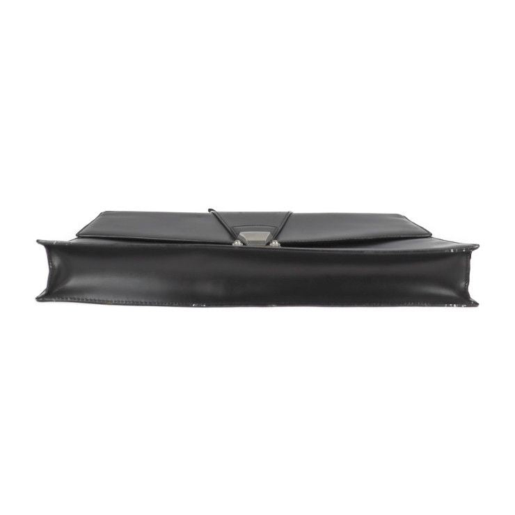 Cartier Business Bag - Calf Leather Black Silver Hardware Pasha Briefcase