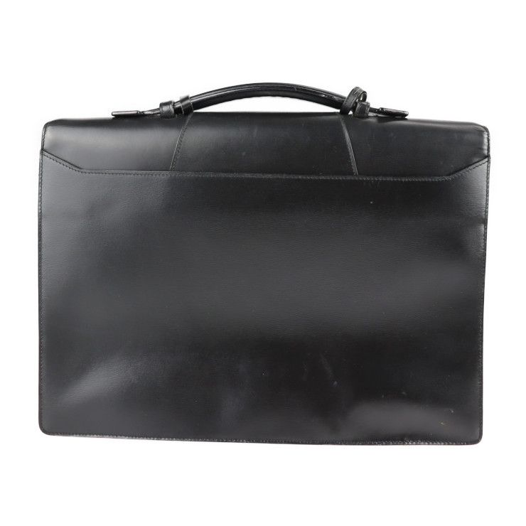 Cartier Business Bag - Calf Leather Black Silver Hardware Pasha Briefcase