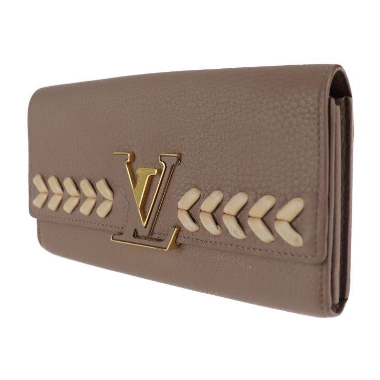 Louis Vuitton Portefeuille Capucines Long Wallet M62075 Taurillon Leather Taupe