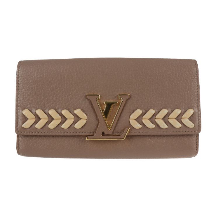 Louis Vuitton Portefeuille Capucines Long Wallet M62075 Taurillon Leather Taupe