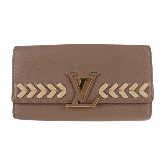 Louis Vuitton Portefeuille Capucines Long Wallet M62075 Taurillon Leather Taupe