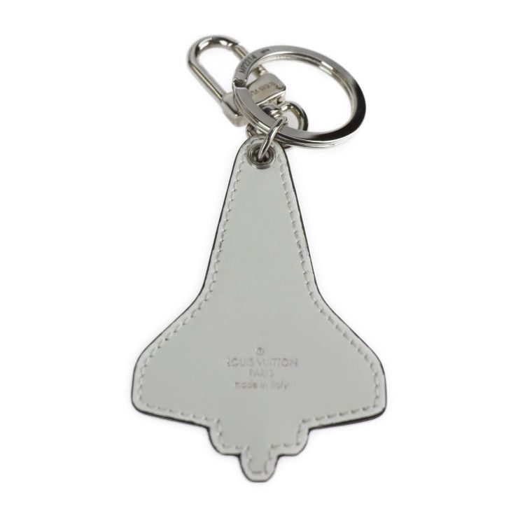 Louis Vuitton Porte Cles Mascot Locket Key Holder Mp2214 Metal Leather Blue
