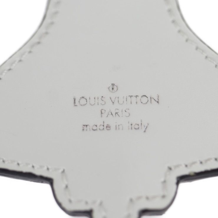 Louis Vuitton Porte Cles Mascot Locket Key Holder Mp2214 Metal Leather Blue
