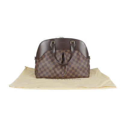 Louis Vuitton Salvi Handbag N41399 PVC Leather Ebne Brown Damier Canvas Viton