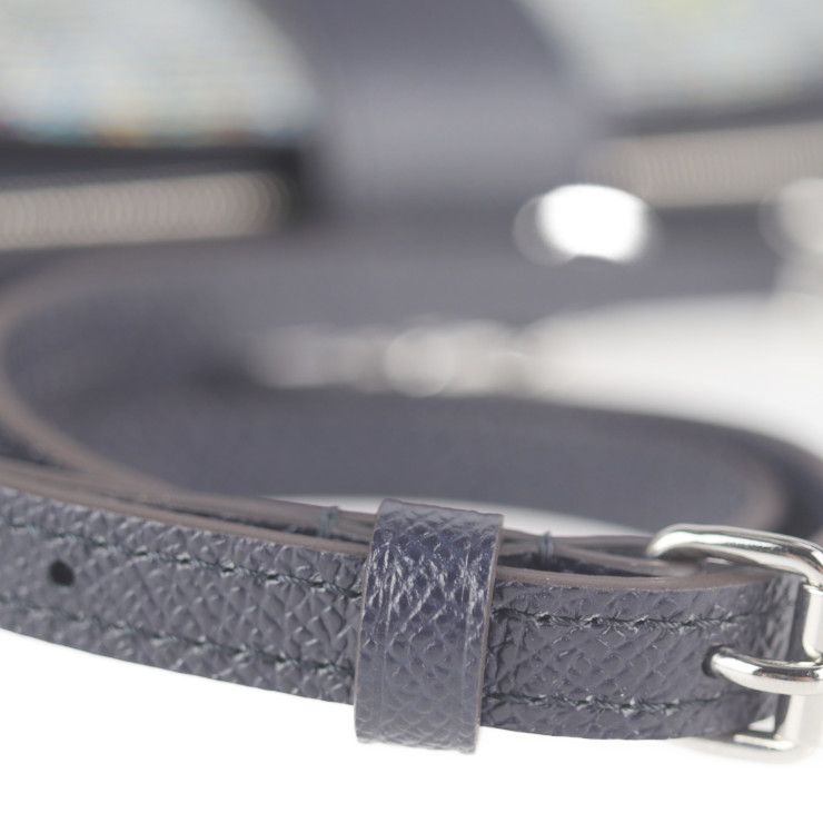 Louis Vuitton Petite Mal Shoulder Bag M55512 Coated Canvas Leather Blue Black