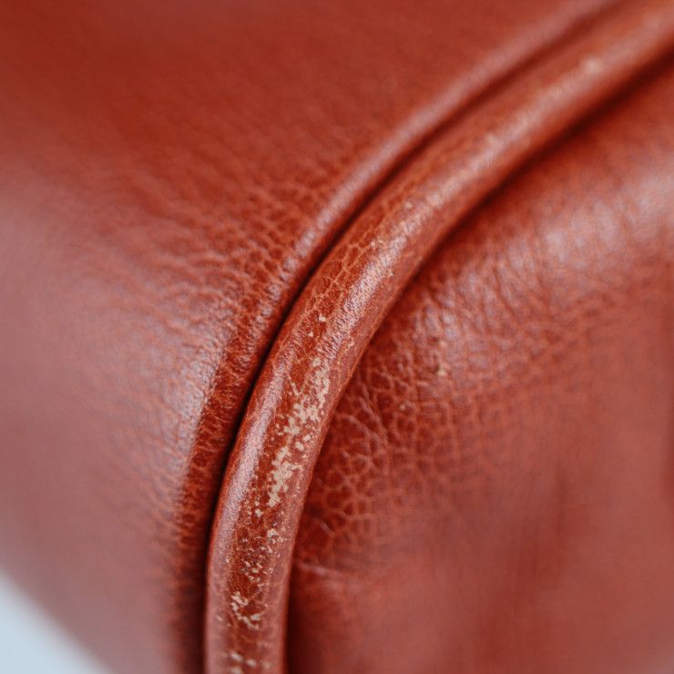 Loewe Clutch Bag - Leather Red Velazquez Twisted Second Bag Vermillion