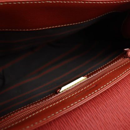 Loewe Clutch Bag - Leather Red Velazquez Twisted Second Bag Vermillion