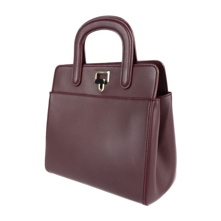 Cartier Handbag - Calf Leather Bordeaux Jeanne Toussaint 2WAY Shoulder Bag Tote