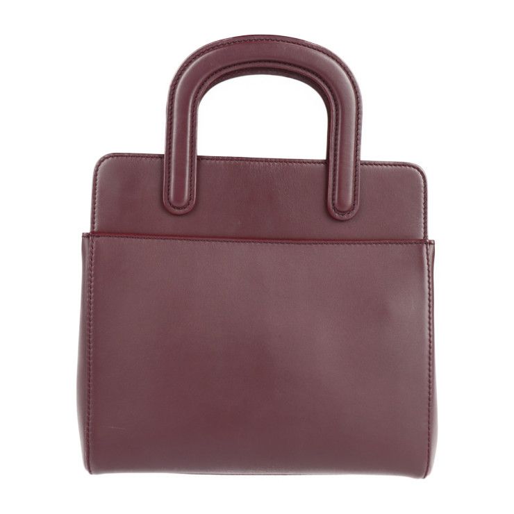 Cartier Handbag - Calf Leather Bordeaux Jeanne Toussaint 2WAY Shoulder Bag Tote