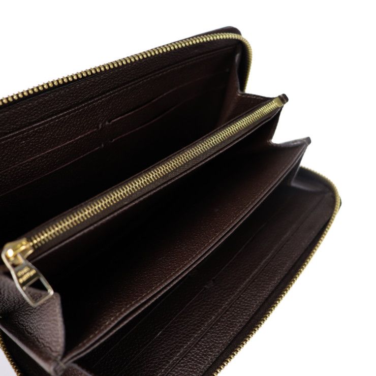 Louis Vuitton Zippy Wallet Long Wallet M60548 Leather Taille Brownish Gold
