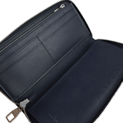 Louis Vuitton Zippy Wallet Vertical Long Wallet N63324 Leather Astral Dark Navy