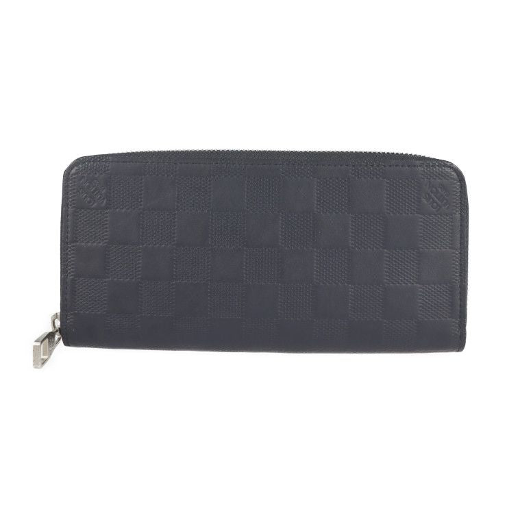 Louis Vuitton Zippy Wallet Vertical Long Wallet N63324 Leather Astral Dark Navy