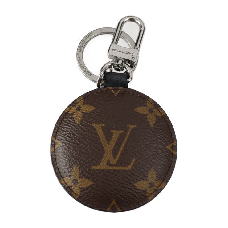 Louis Vuitton Porte Cles Padded Key Holder M68307 Monogram Canvas Leather Brown