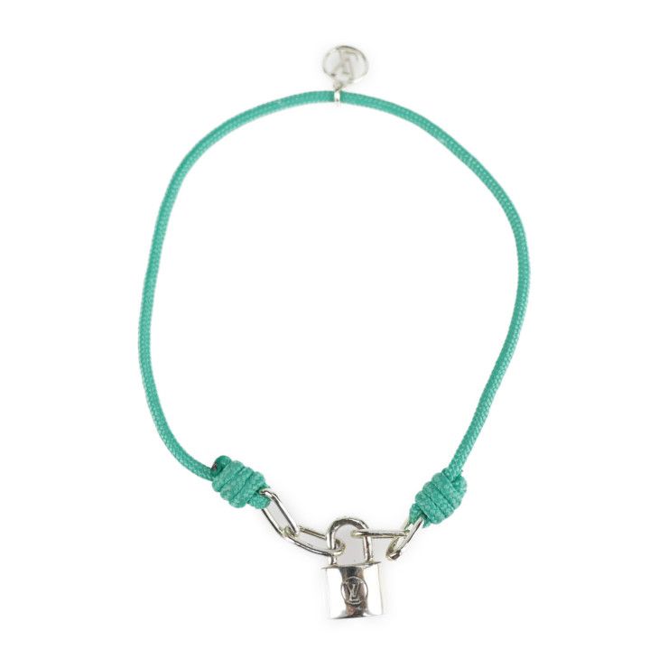 Louis Vuitton Bracelet Silver Lock It Unisex Virgil Abloh Bracelet - 925 Silver