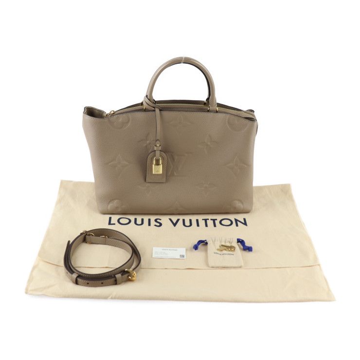 Louis Vuitton Grand Palais MM Handbag M45833 Leather Tortolaire Gold Hardware