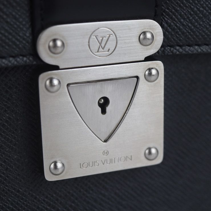 Louis Vuitton Robusto 1 Business Bag M31052 Leather Ardoise Black Hardware