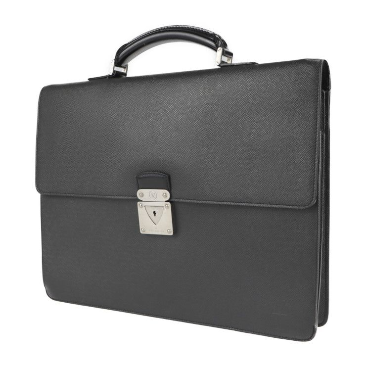 Louis Vuitton Robusto 1 Business Bag M31052 Leather Ardoise Black Hardware