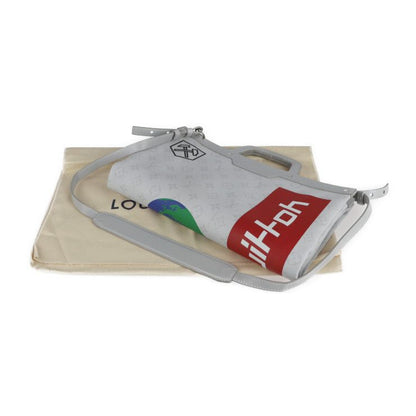 Louis Vuitton Flat Vertical Tote Bag M44627 PVC Leather Bronze White Multicolor