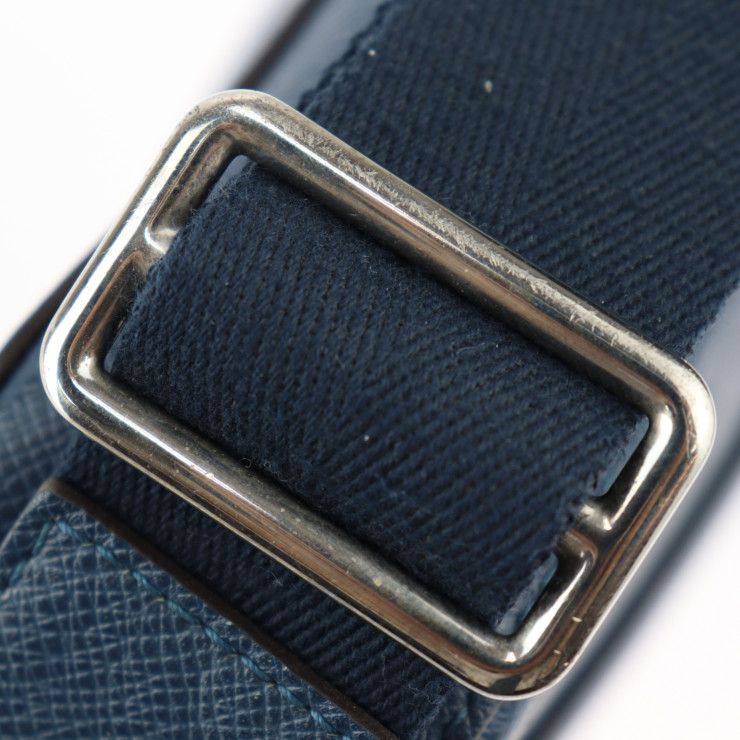 Louis Vuitton Anton Messenger PM Shoulder Bag M33426 Leather Blue Marine Silver