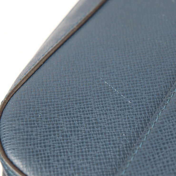 Louis Vuitton Anton Messenger PM Shoulder Bag M33426 Leather Blue Marine Silver