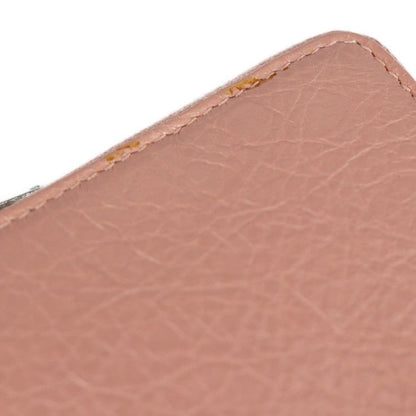 Balenciaga Long Wallet 419805 Leather Pink Beige Silver Hardware Exclusive