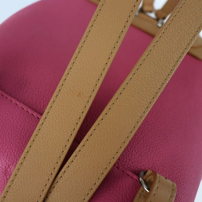 Louis Vuitton Lock Me Backpack Daypack M42281 Leather Blossom Pinkish Beige