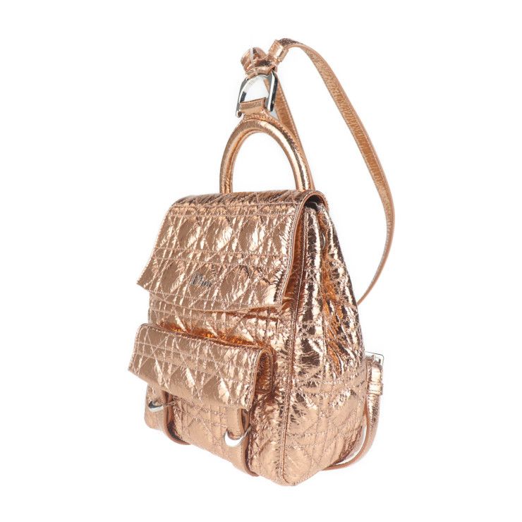 DIOR Stardust S Backpack Daypack M1504pcvz Deepskin Deerskin Hyper Pink Gold